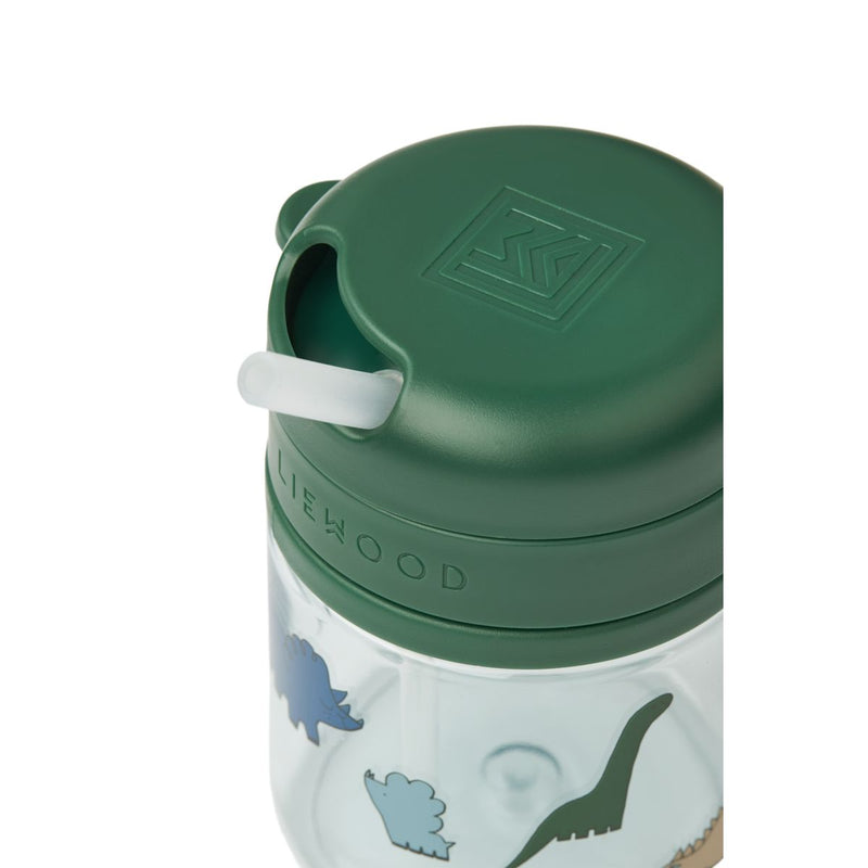 LIEWOOD Pavia Tritan sugerørskop 280 ml - Dinosaurs / Mist - Kop