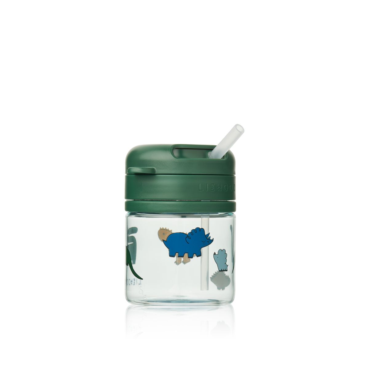 Pavia Tritan sugerørskop 280 ml - Dinosaurs / Mist