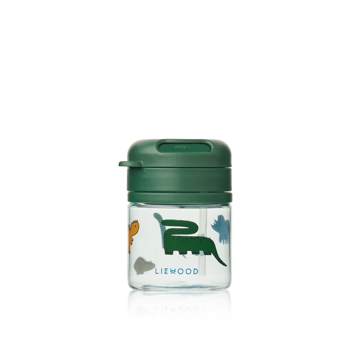 Pavia Tritan sugerørskop 280 ml - Dinosaurs / Mist