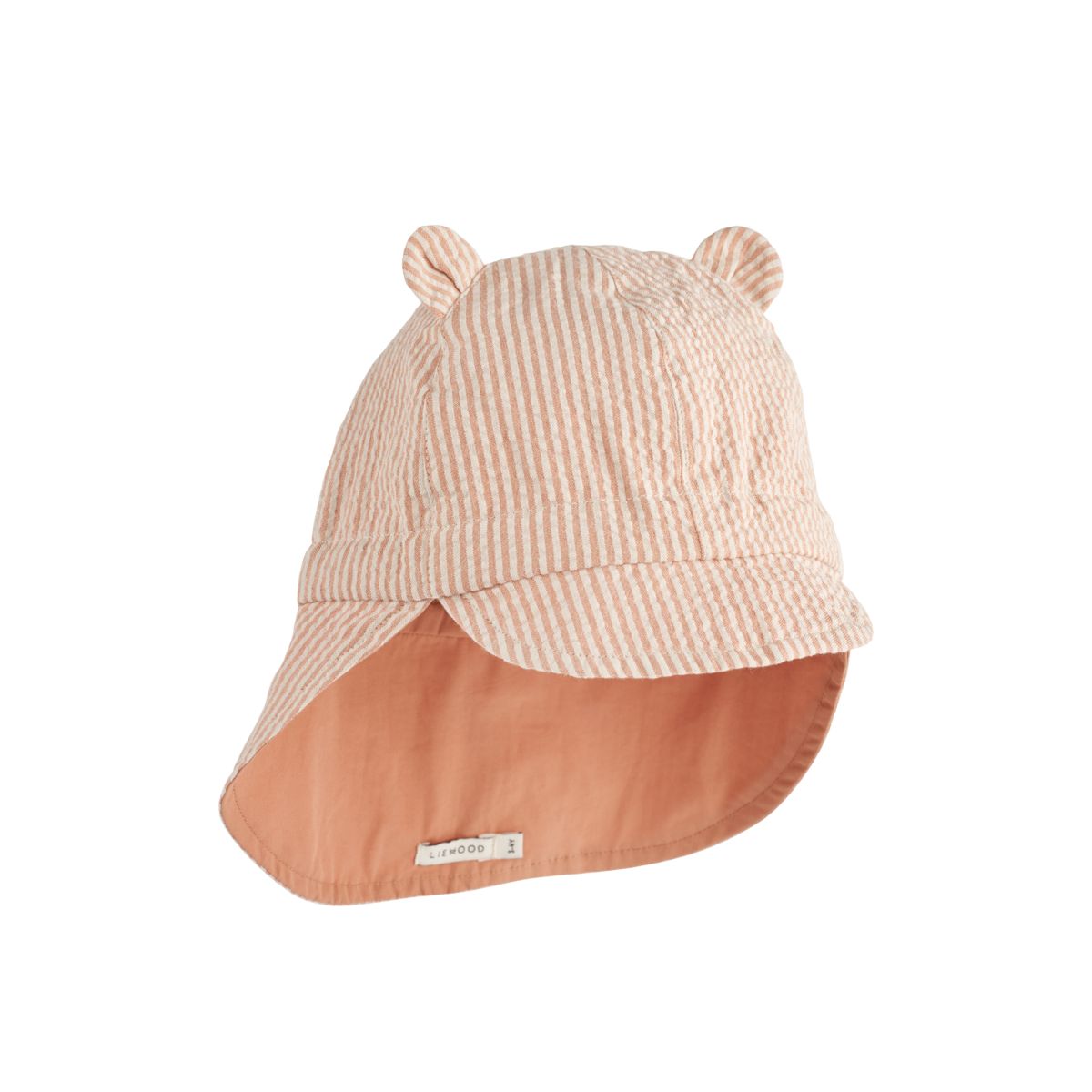 LIEWOOD Gorm Bæk og bølge solhat - Y/D Stripe Tuscany rose / Sandy - Hatte & Kasketter