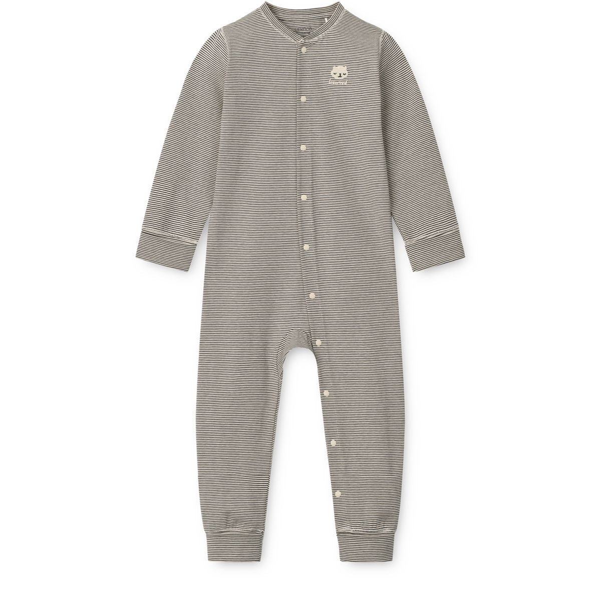 LIEWOOD BIRK grow stribet pyjamas heldragt - Y/D Sandy / Classic navy stripe - Pyjamas Jumpsuits