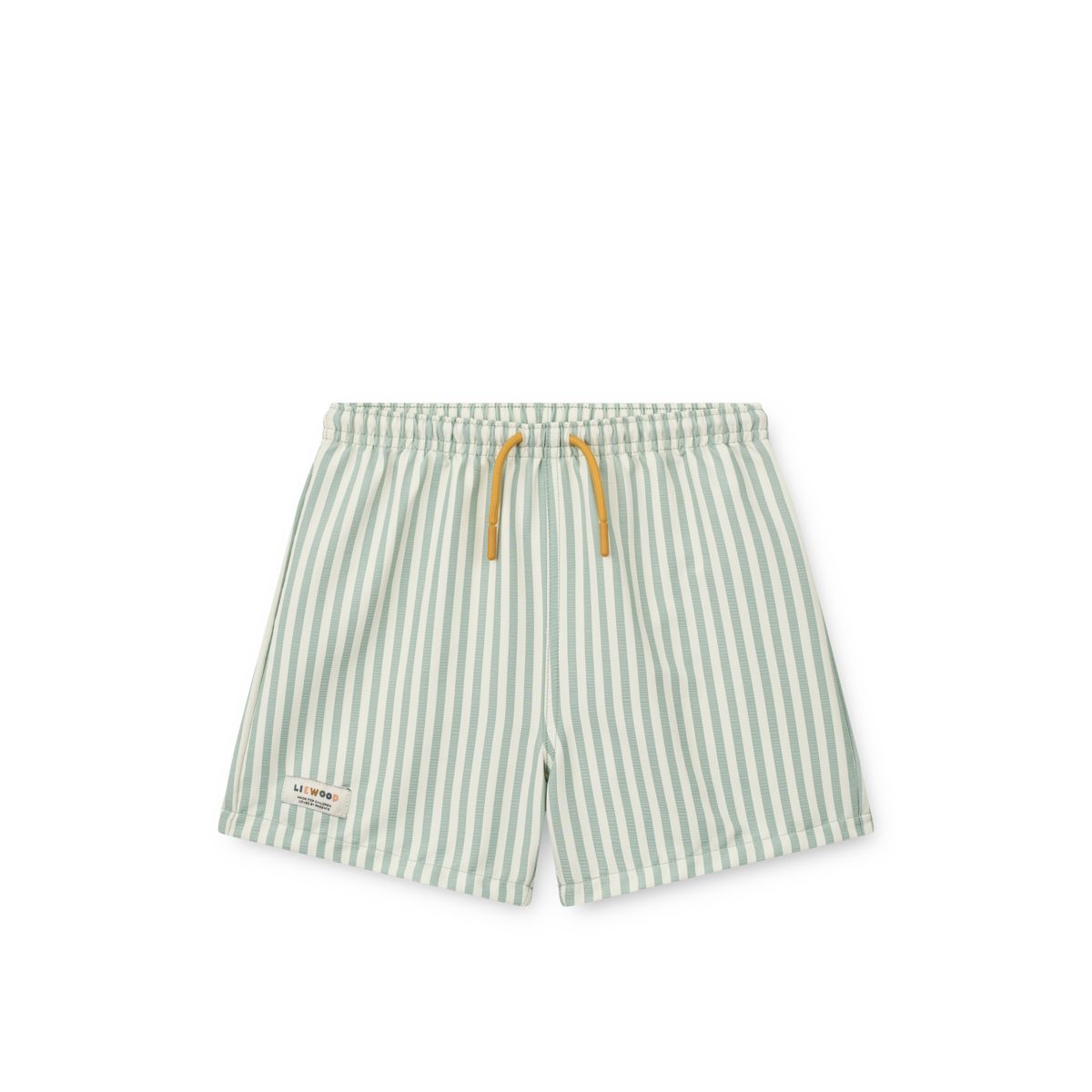 LIEWOOD Duke Stribede Badebukser - Stripe Peppermint / Crisp white - Badeshorts