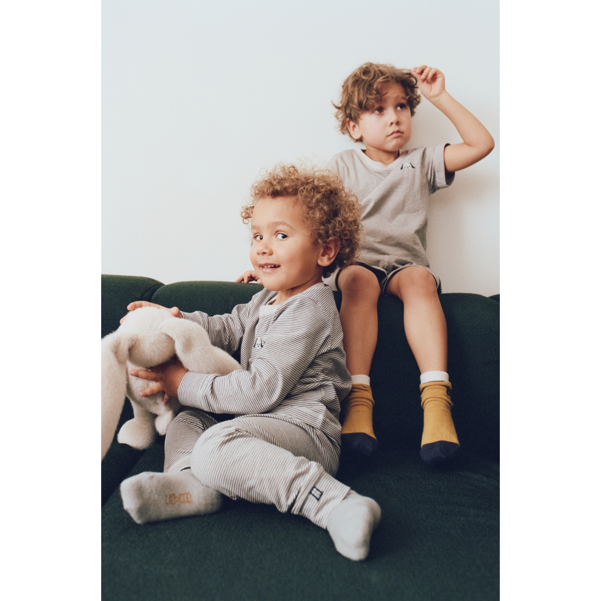 LIEWOOD ILFORD stribet sæt - Y/D Sandy / Classic navy stripe - Sæt