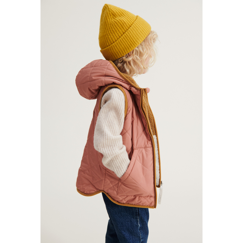 LIEWOOD Diana vendbar vest - Tuscany rose mix - Vest