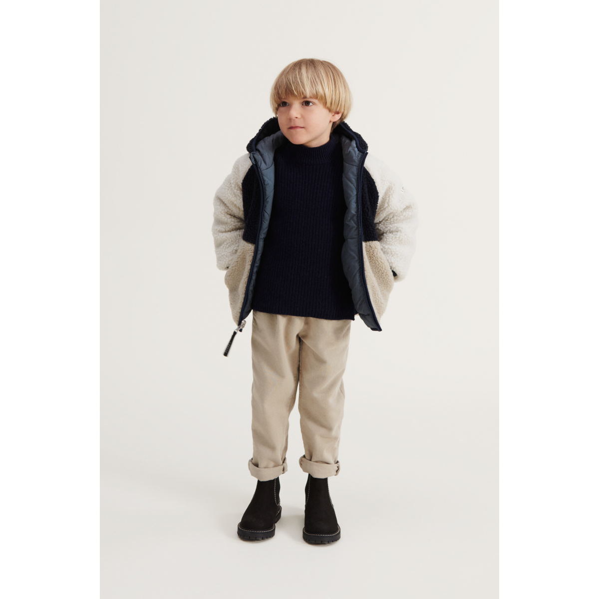 LIEWOOD Jackson Vendbar Termojakke - Whale blue multi mix - Jakker