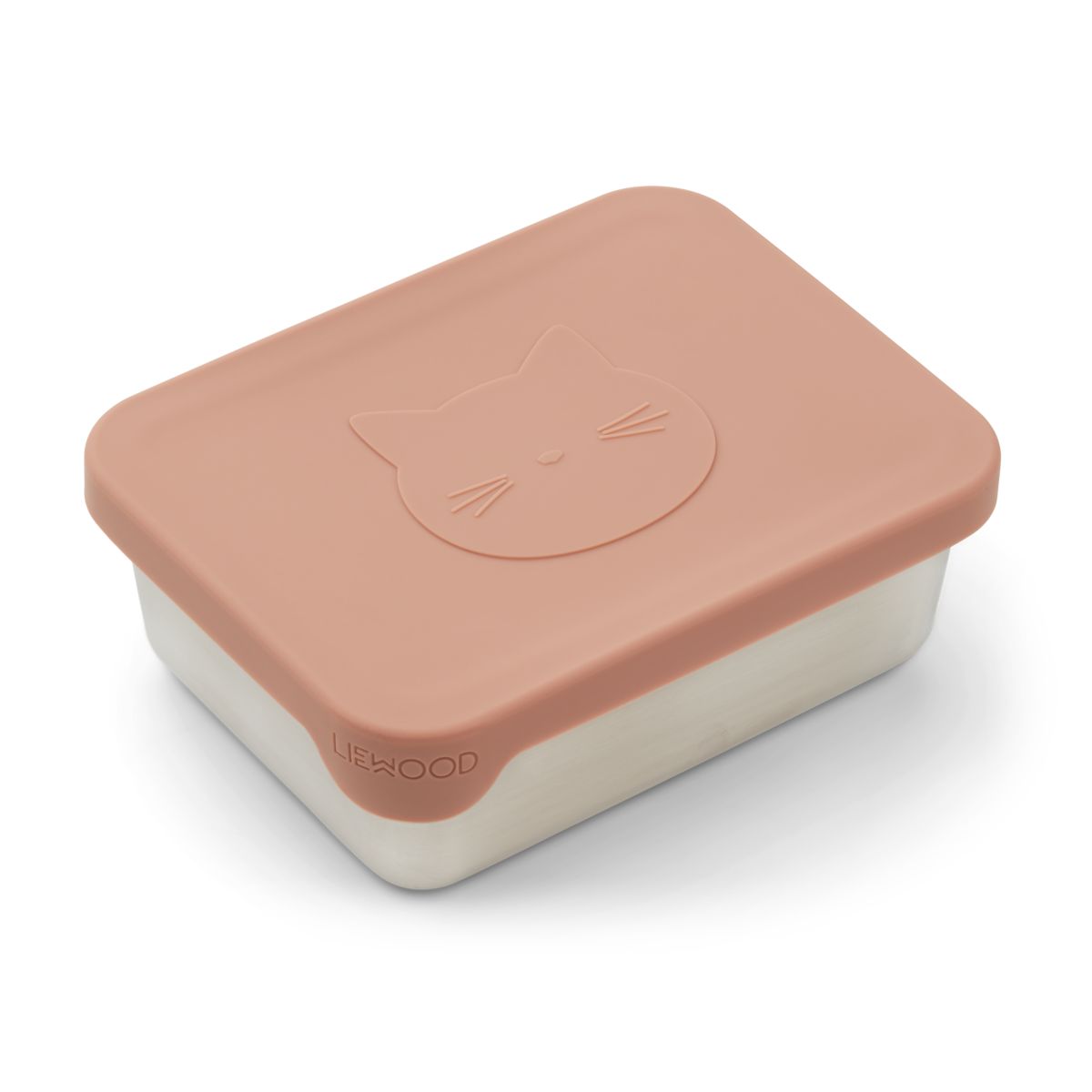 LIEWOOD Ako madkasse - Cat dark rose - Snackboks