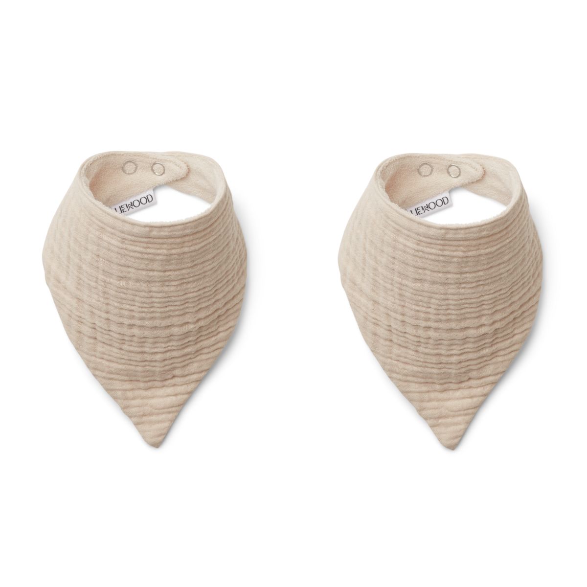 LIEWOOD Andrea Hagesmæk 2 stk - Sandy - TÆNDER BIB