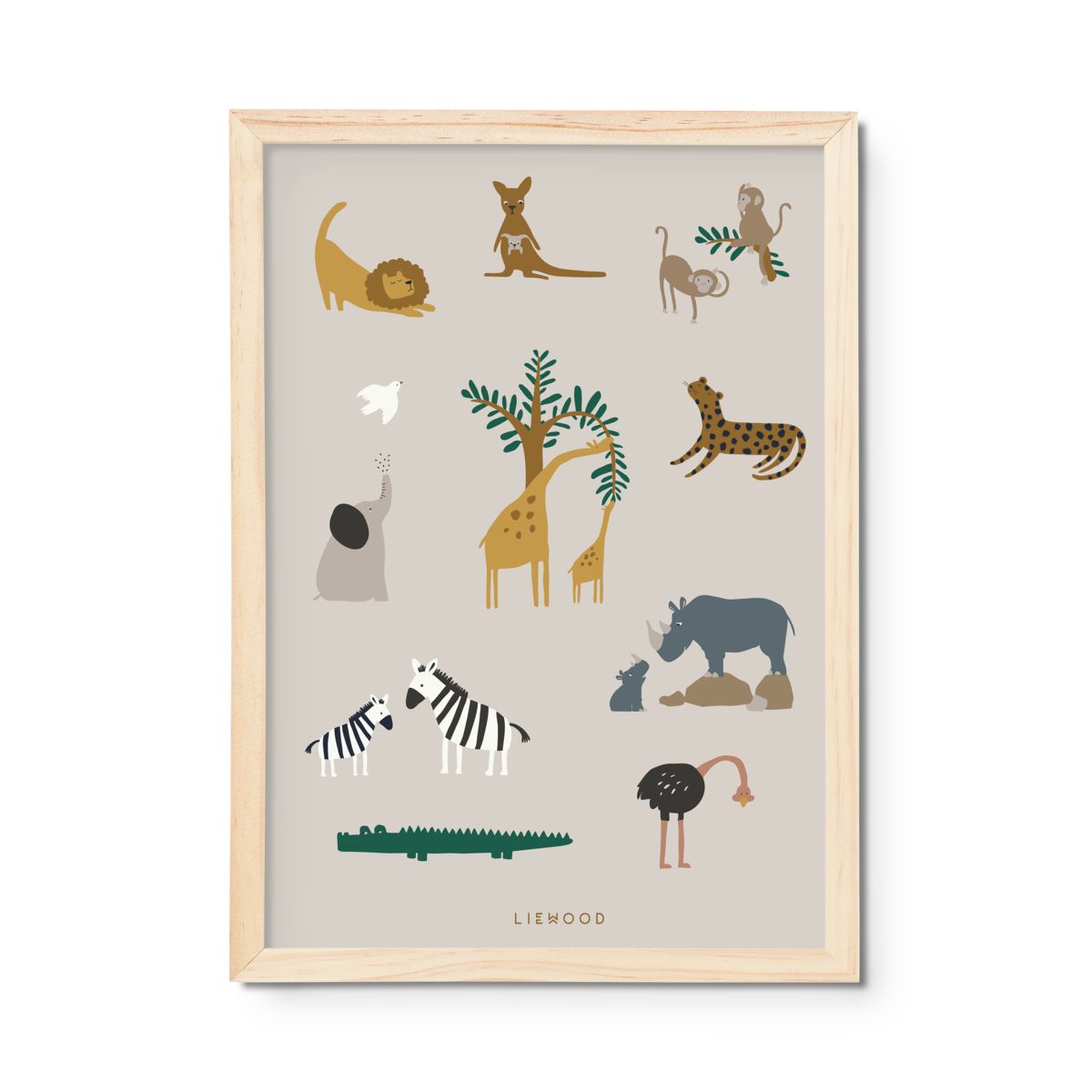 LIEWOOD Beverly plakat - All together / Sandy - Plakat