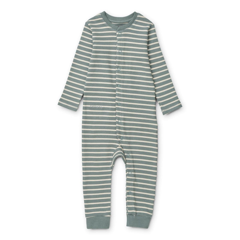 LIEWOOD Birk pyjamas jumpsuit - Y/D stripe: Blue fog / sandy - Pyjamas Jumpsuits
