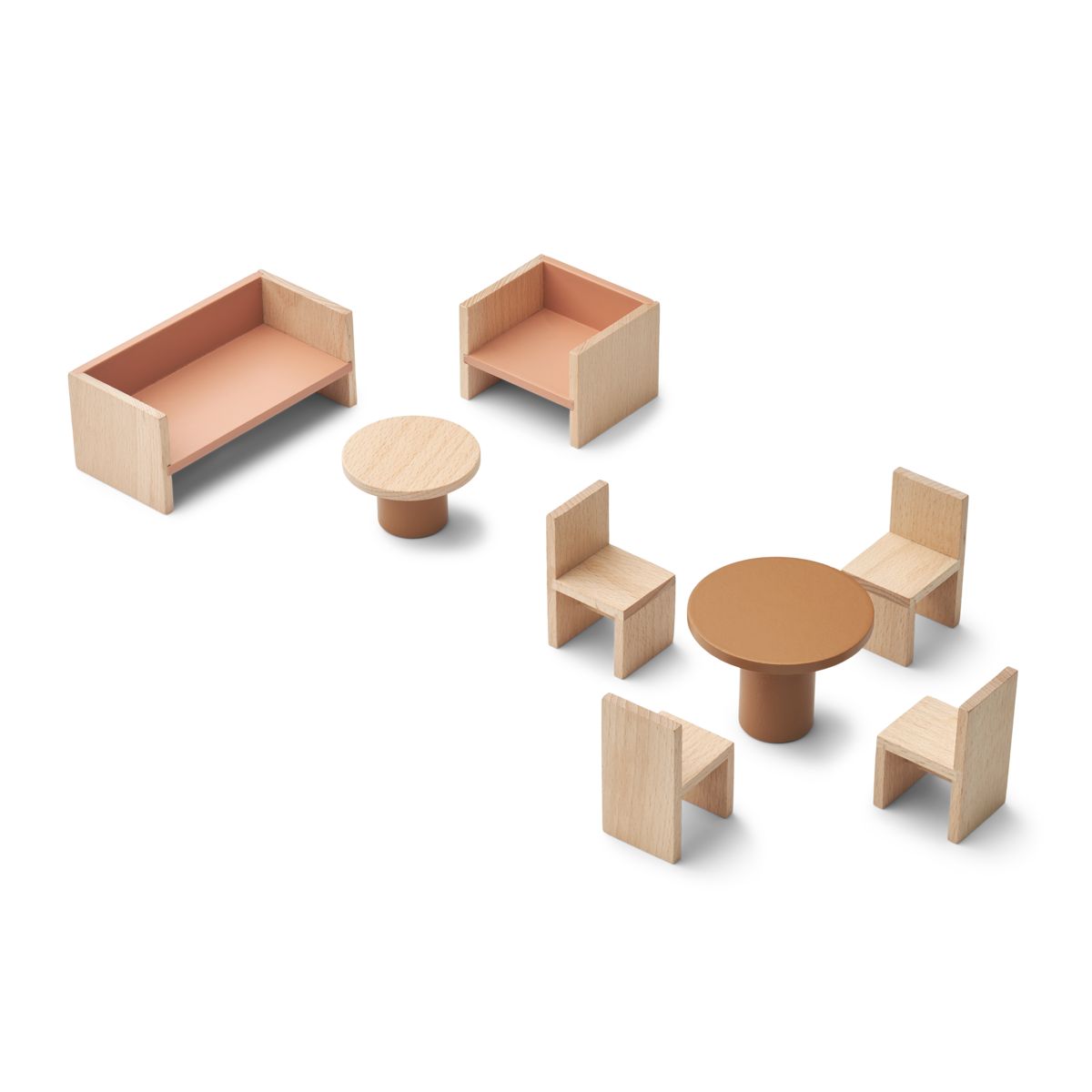 LIEWOOD Gillian møbler til dukkehus - Rose mix - Dukkehus & accessories