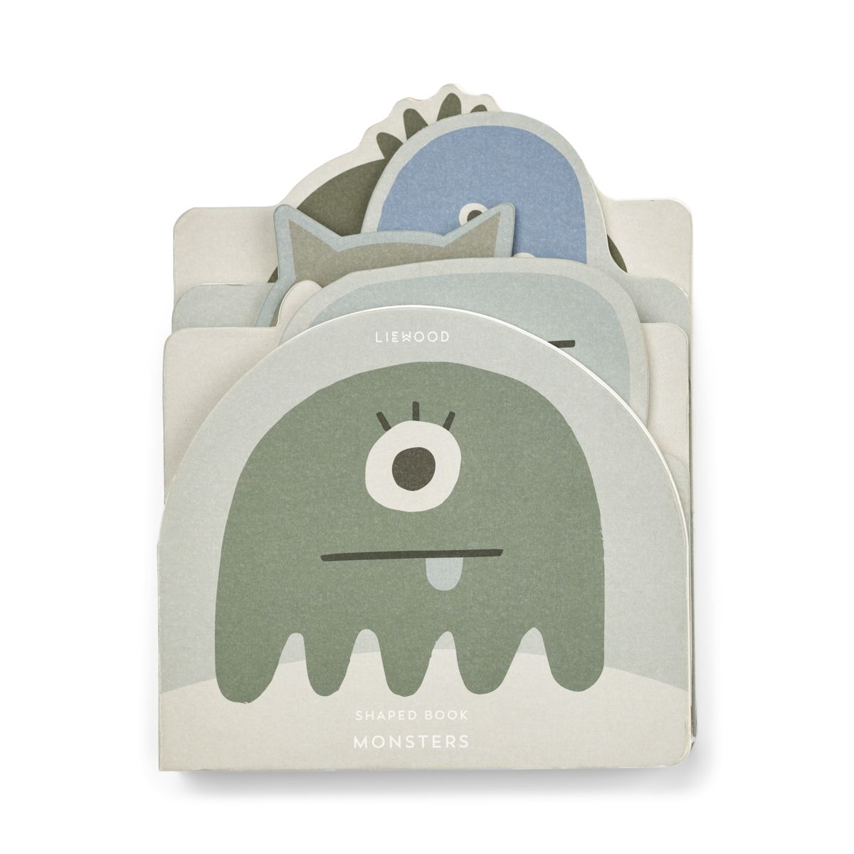 LIEWOOD Jade bog med specielle former - Monster / Mist - Babybog