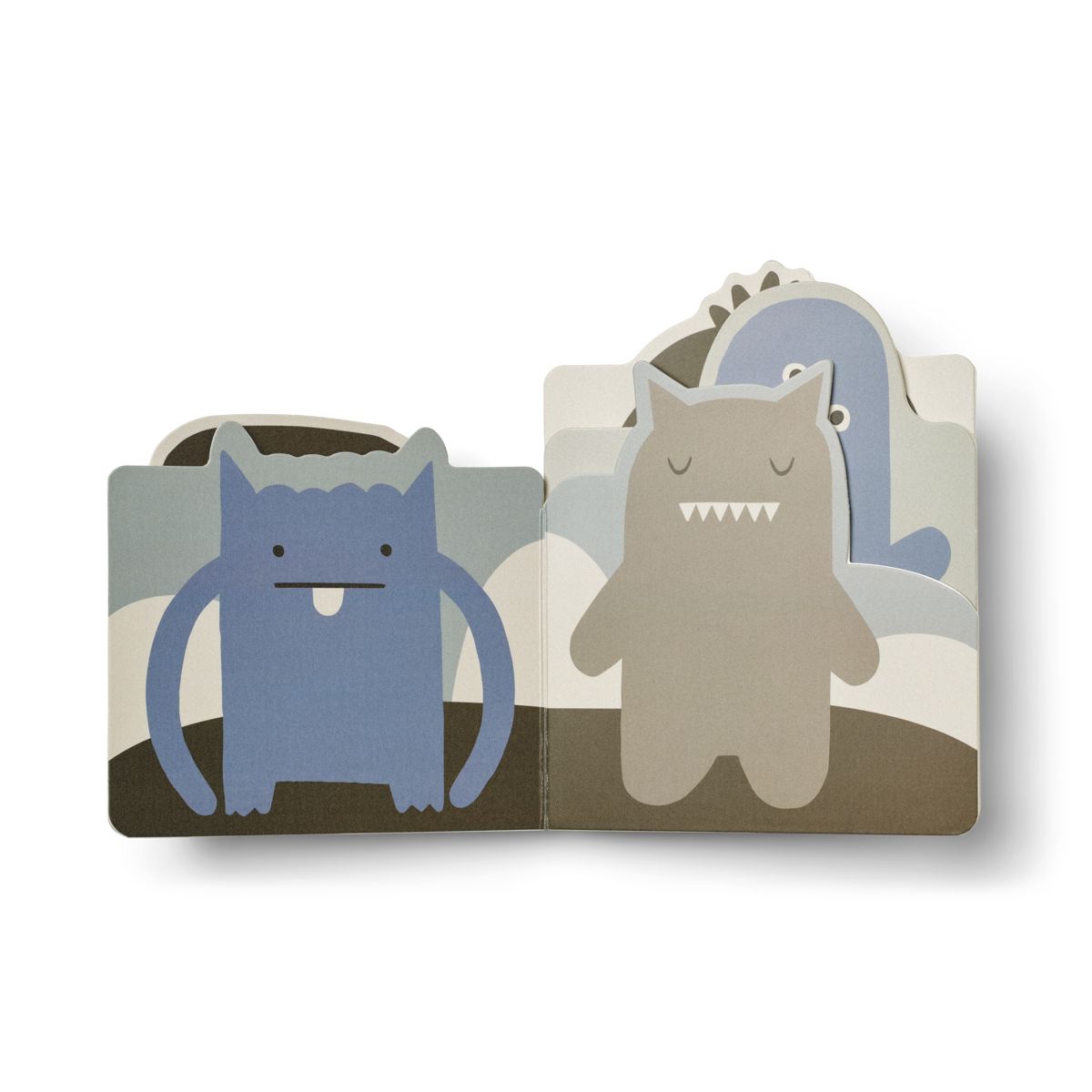 LIEWOOD Jade bog med specielle former - Monster / Mist - Babybog