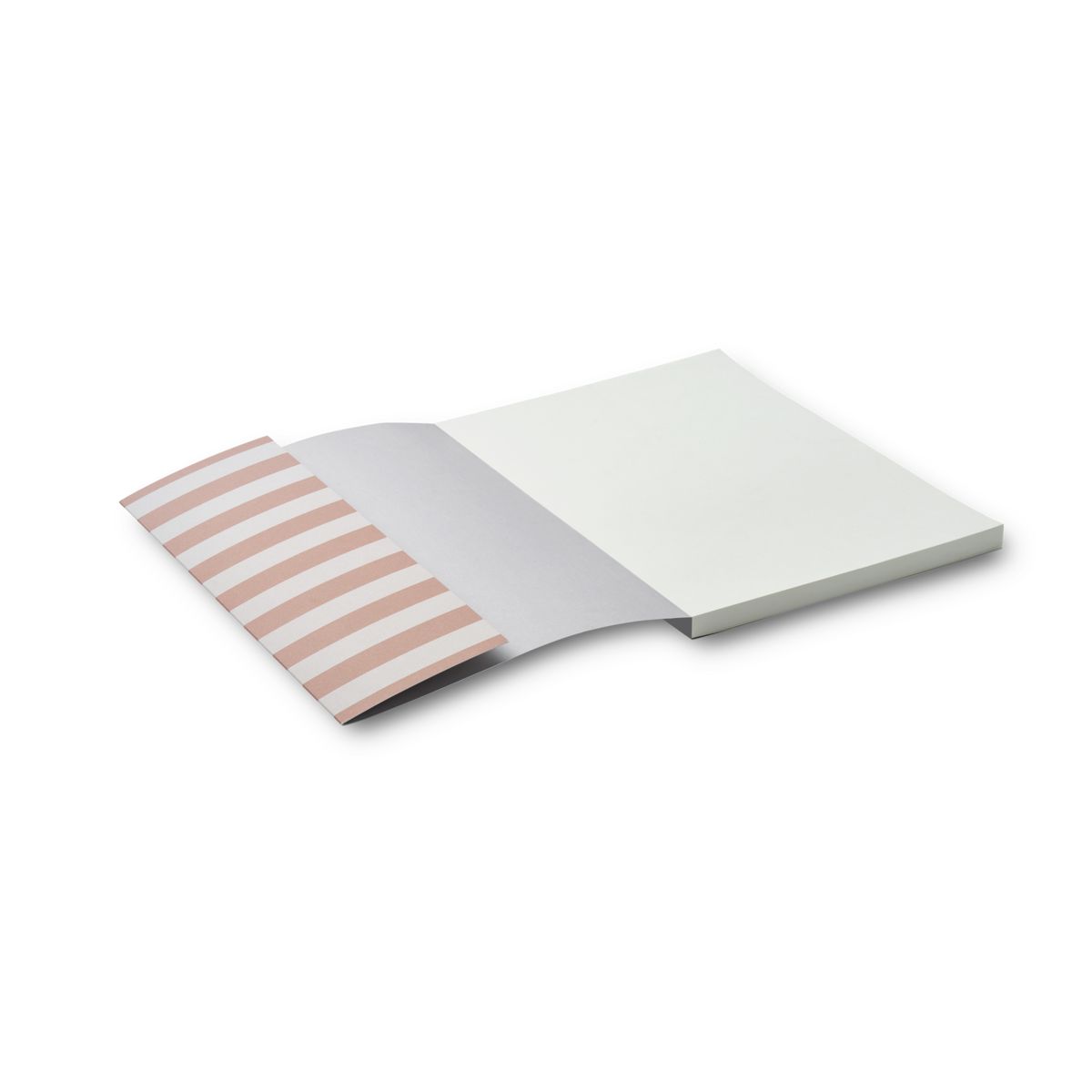 LIEWOOD Jae notesbog medium - Stripe Tuscany rose / Sandy - Notesbog
