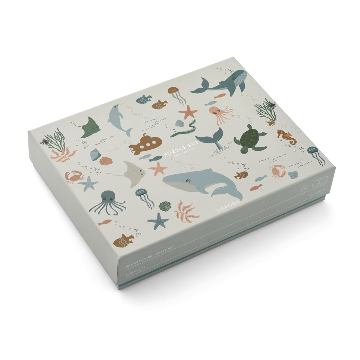LIEWOOD Jimmie puslespil - Sea creature / Sandy - Puslespil