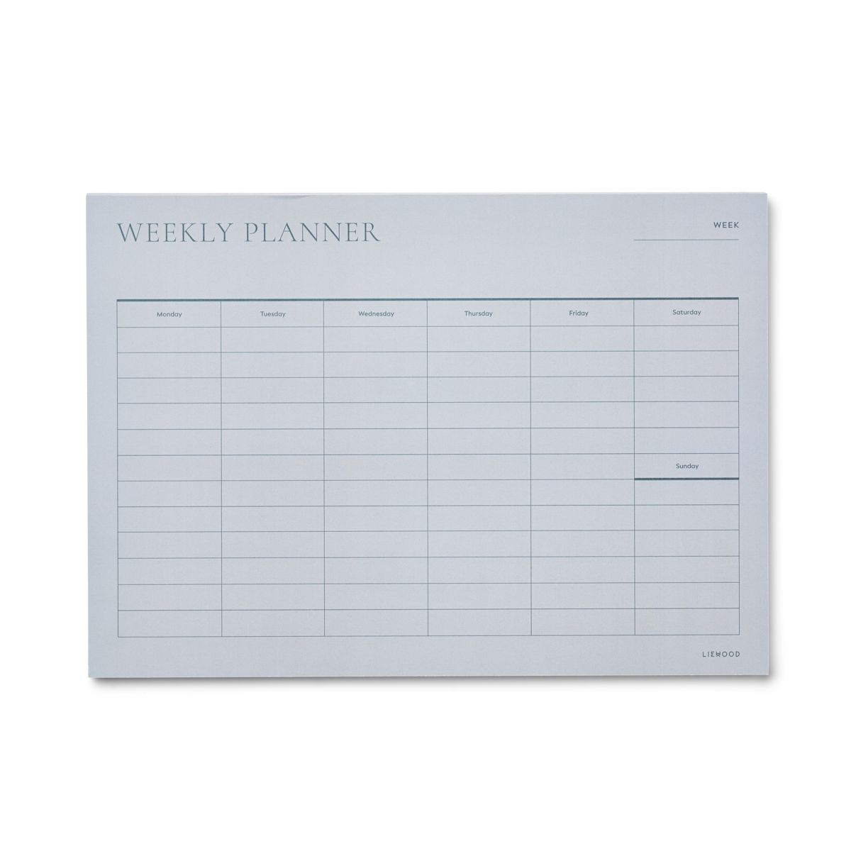 LIEWOOD Kirby ugekalender - Whale blue / Dove blue - Kalender