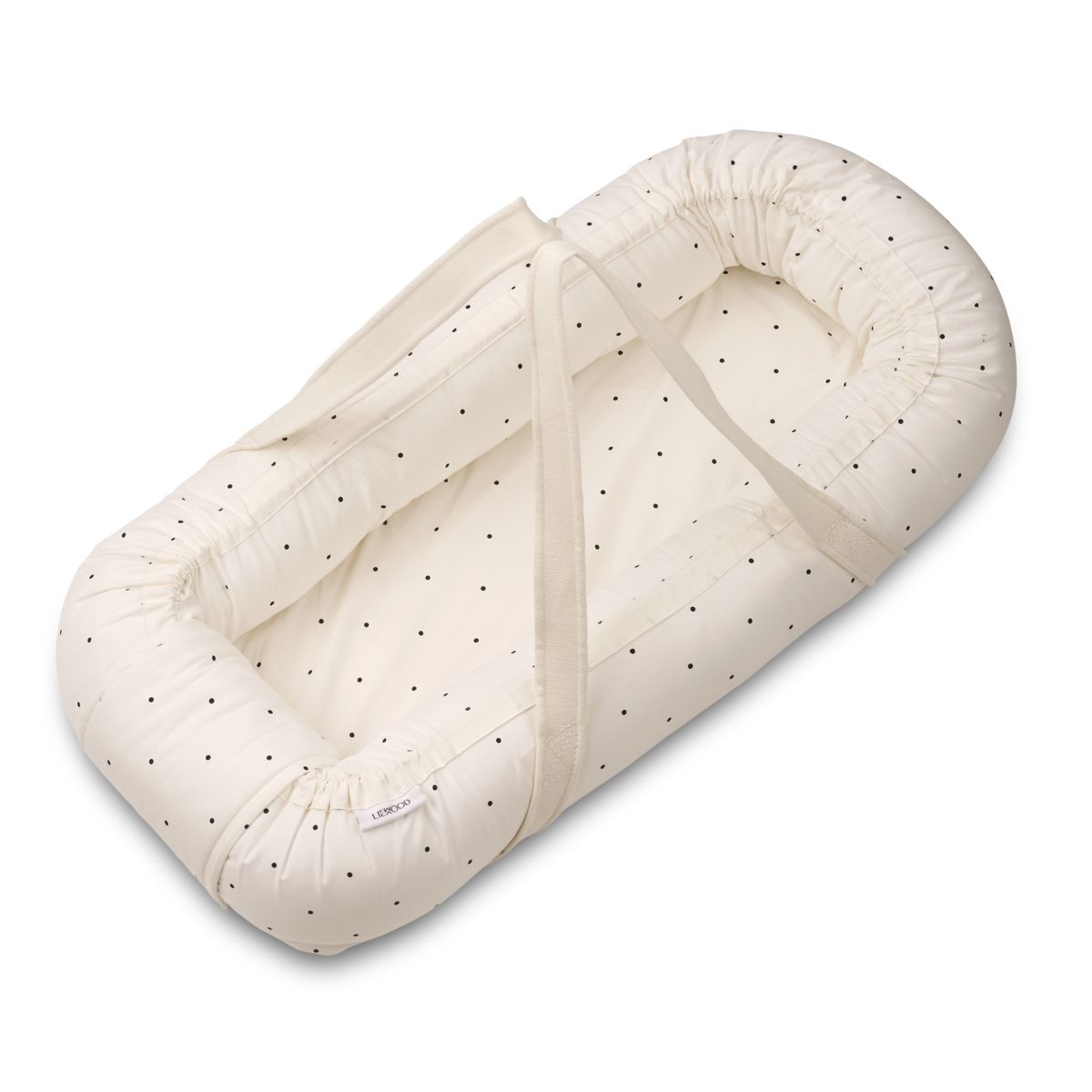 LIEWOOD Gro baby nest og lift - Classic dot creme de la creme - Babylift