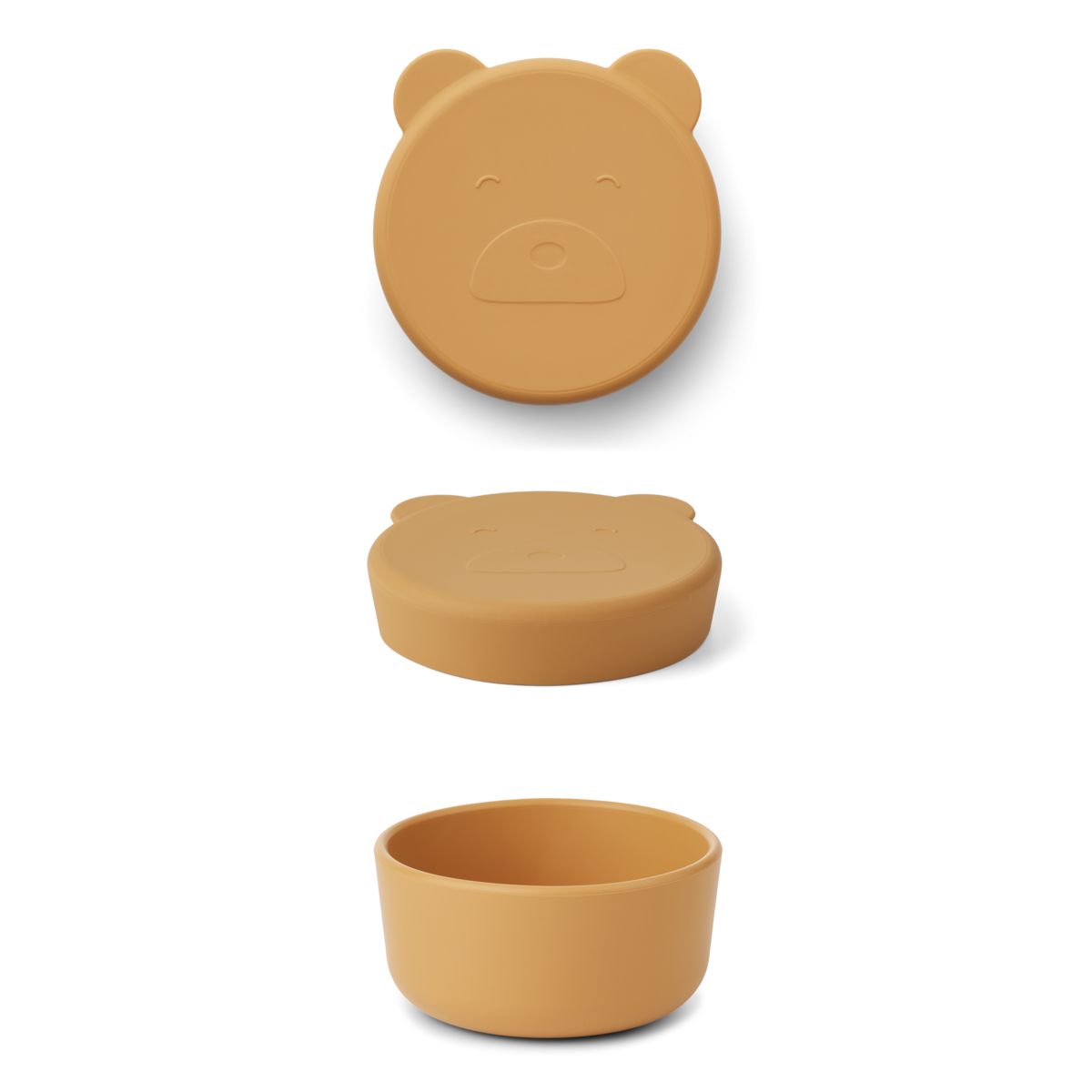 LIEWOOD Carrie snackboks lille - Mr bear yellow mellow - Snackboks