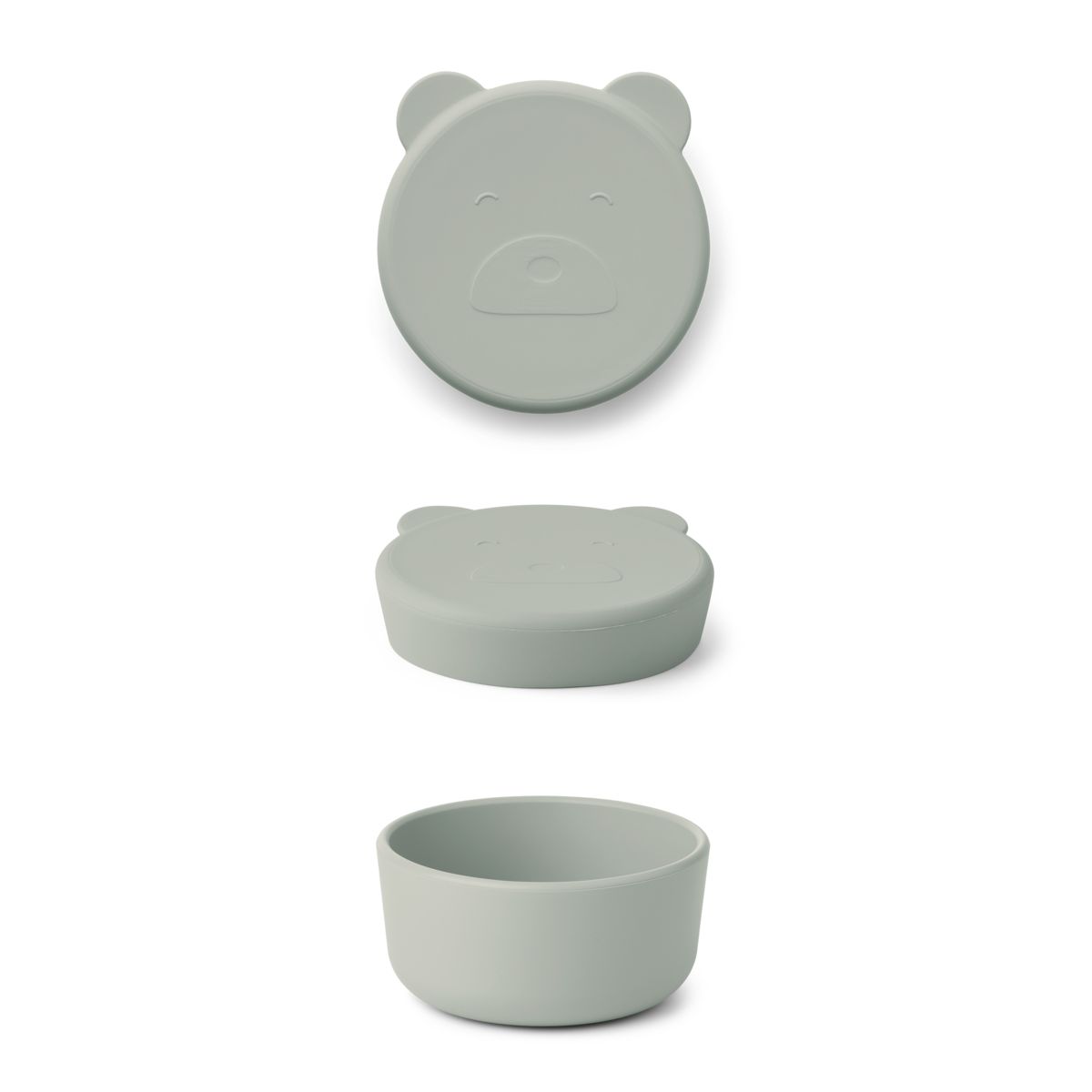 LIEWOOD Carrie snackboks lille - Mr bear dove blue - Snackboks