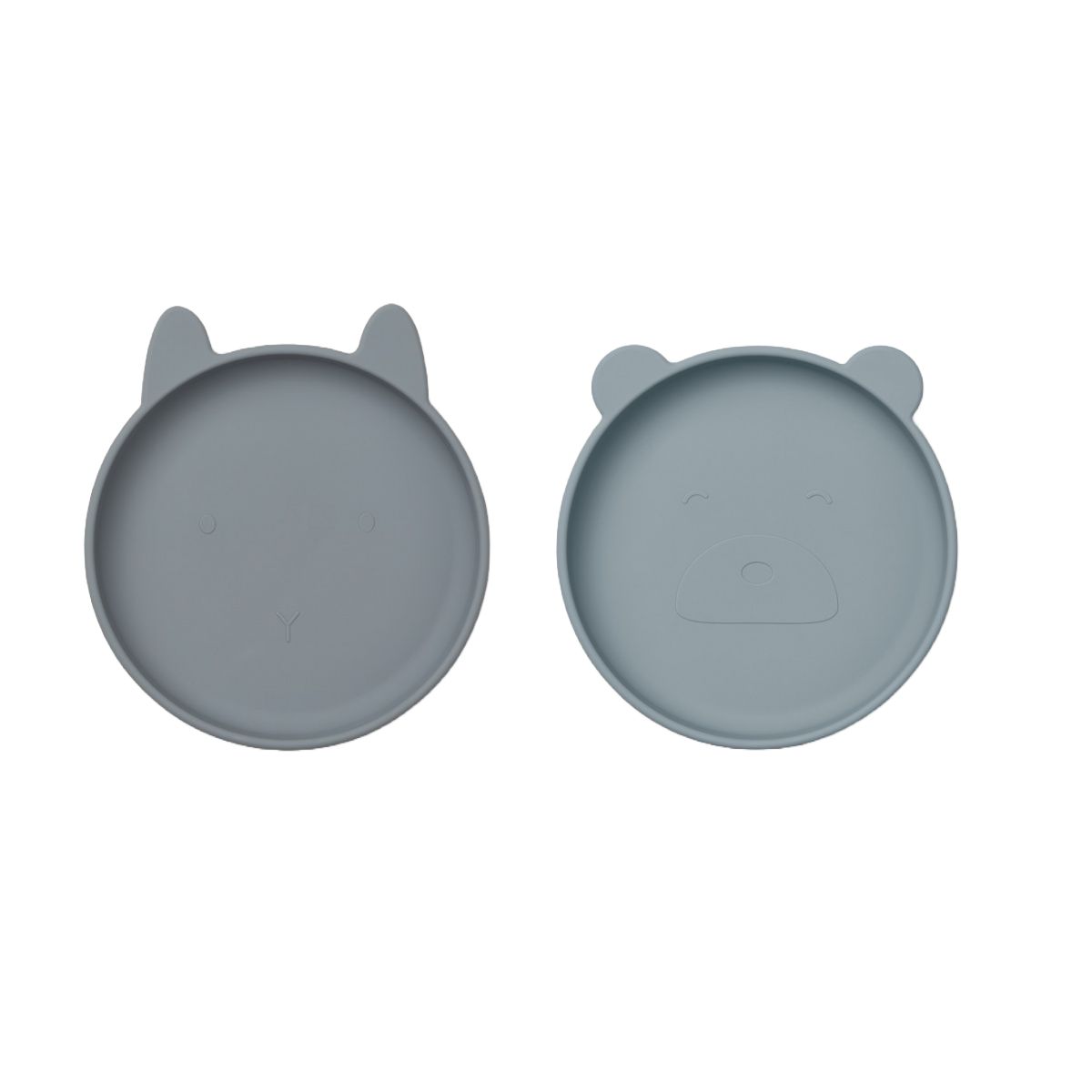 LIEWOOD Olivia tallerken 2-pak - Blue mix - Tallerken
