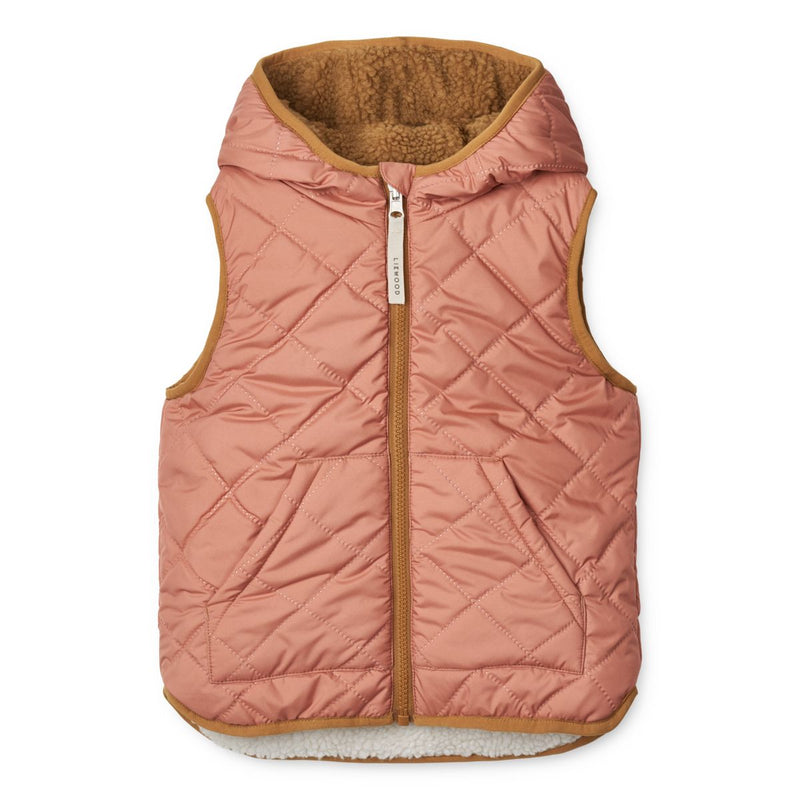 LIEWOOD Diana vendbar vest - Tuscany rose mix - Vest