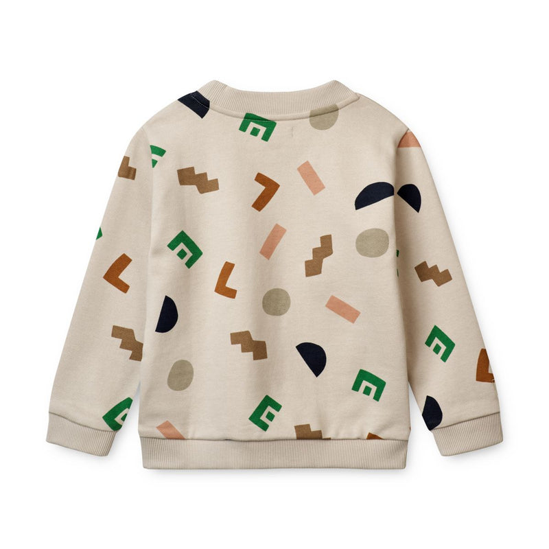 LIEWOOD Thora Sweatshirt Med Print - Graphic alphabet / Sandy - Sweatshirts