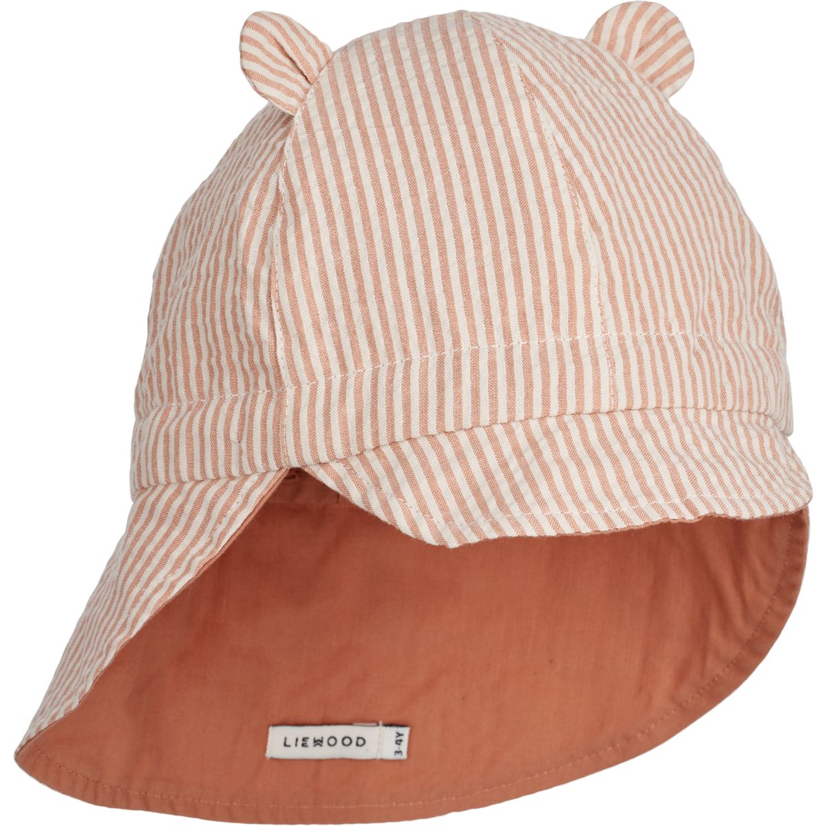 LIEWOOD Gorm Bæk og bølge solhat - Y/D Stripe Tuscany rose / Sandy - Hatte & Kasketter