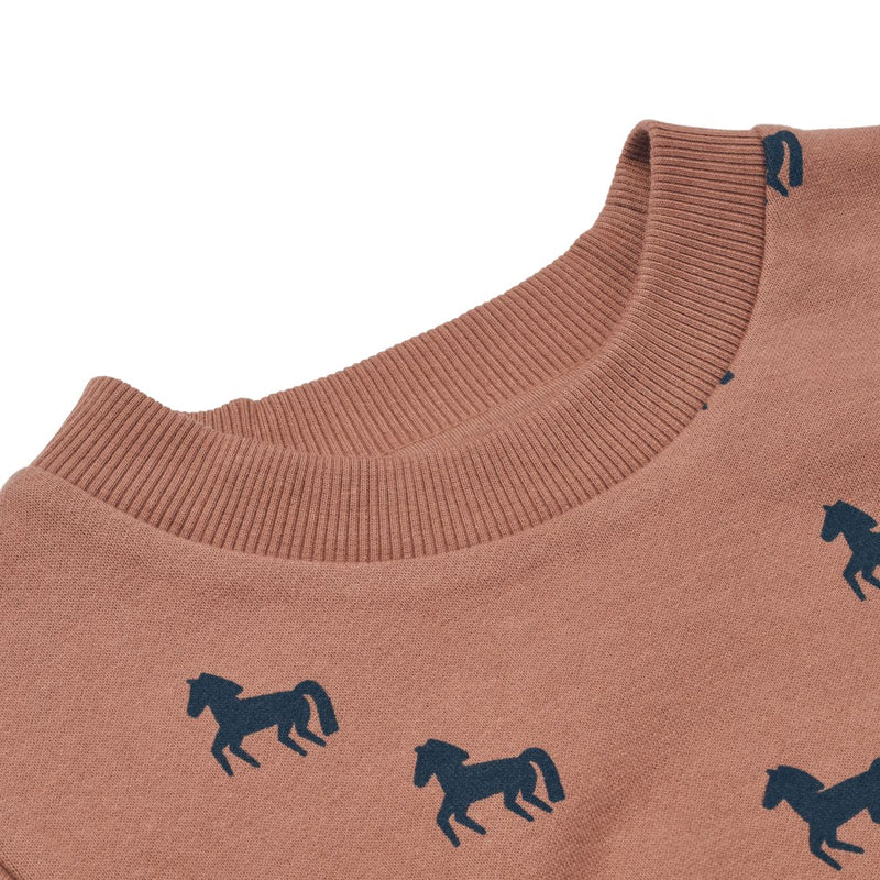 LIEWOOD Thora trøje - Horses / Dark rosetta - Sweatshirts