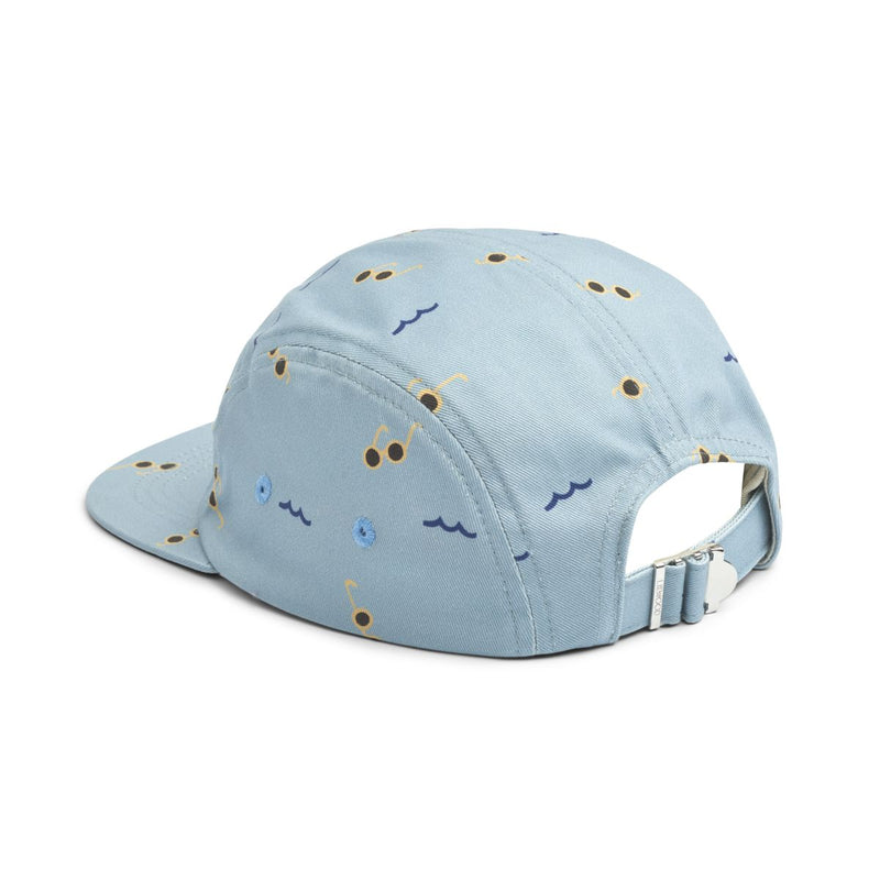 LIEWOOD Rory Kastet Med Print - Sunnies / Sea blue - Hatte & Kasketter