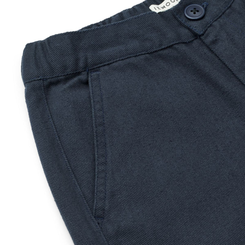 LIEWOOD Bergamote bukser i børstet twill - Classic navy - Bukser