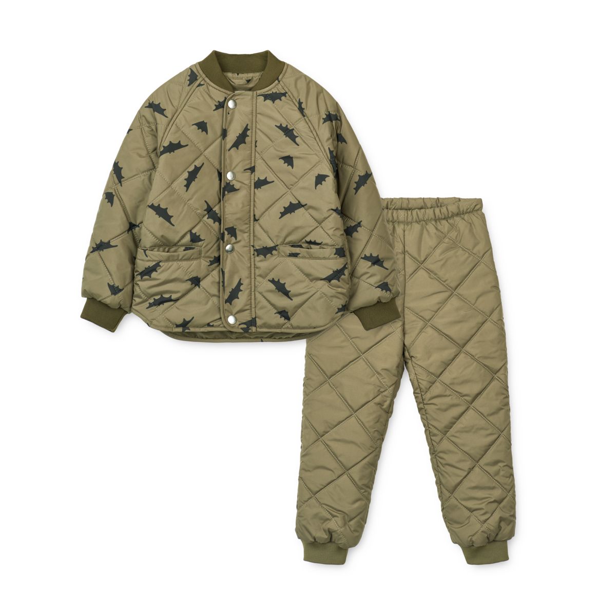 LIEWOOD Anniston termosæt junior - Bats / Khaki - Sæt