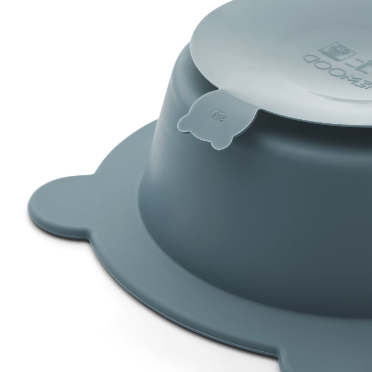 LIEWOOD Peony Skridsikker Skål 2-Pak - Sea blue / Whale blue - Skål