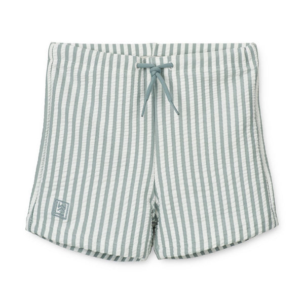 LIEWOOD Otto badebukser - Y/D stripe: Sea blue/white - Badebukser