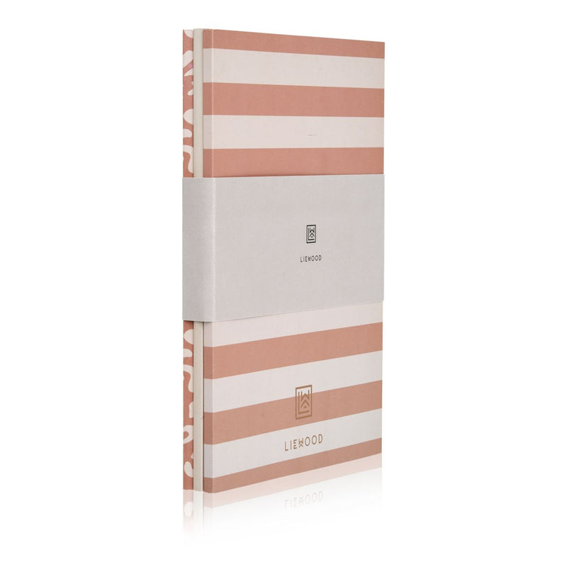 LIEWOOD Sidney notesbøger - Peach / leo mix - Notesbog