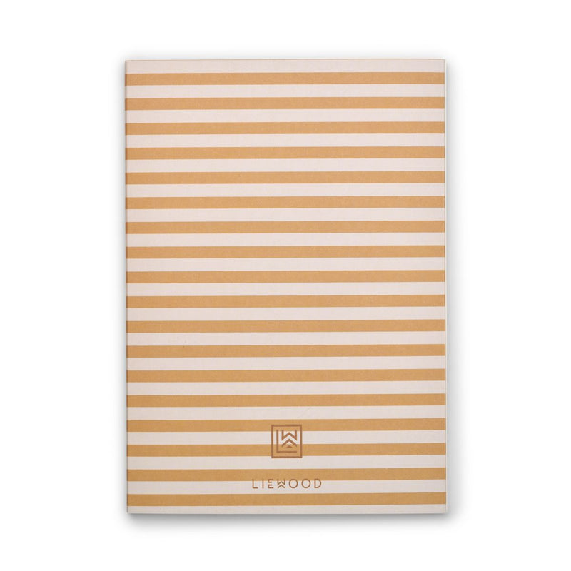 LIEWOOD Sidney notesbøger - Alphabet / Stripe mix - Notesbog