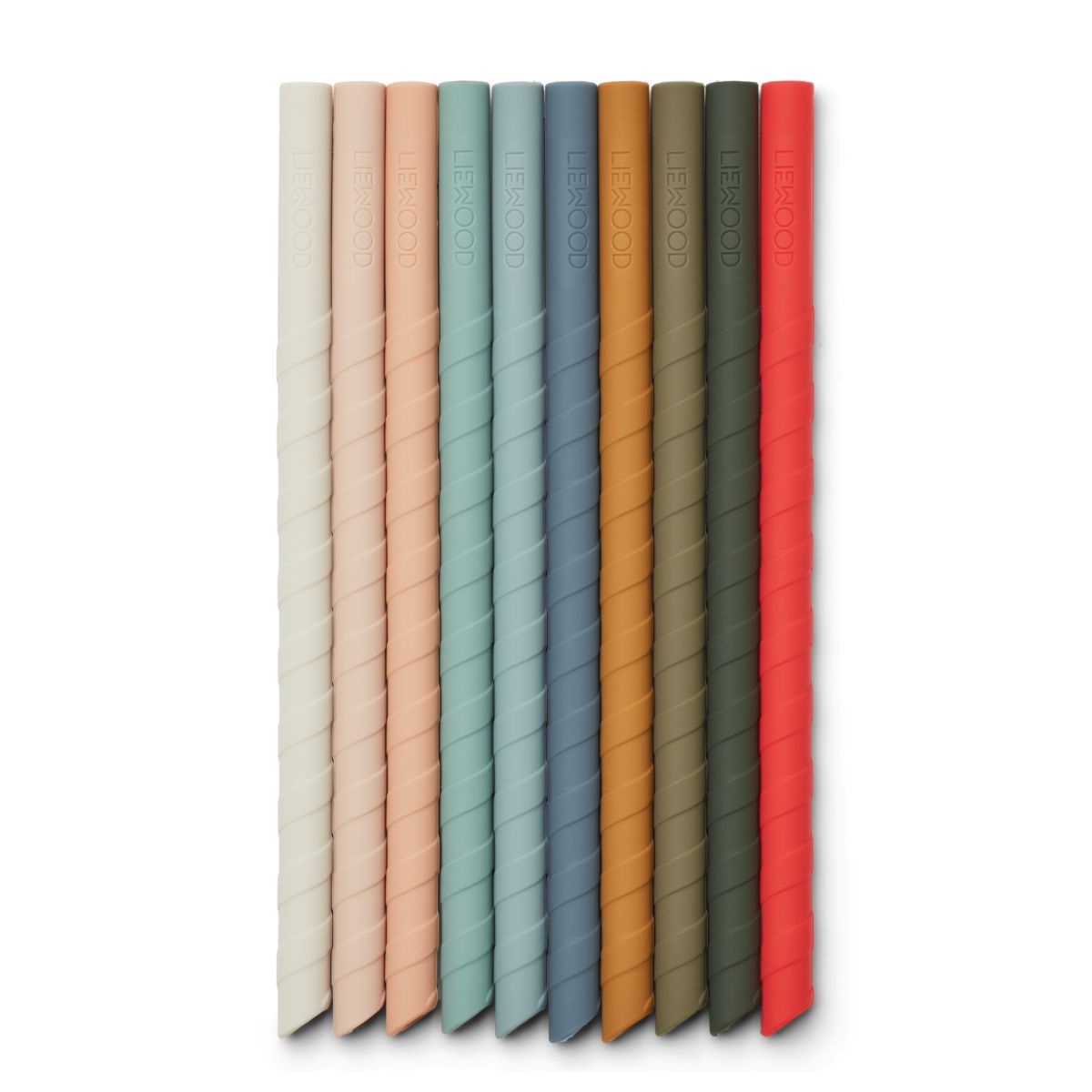 LIEWOOD Timoti sugerør 10 pak - Multi mix - Sugerør