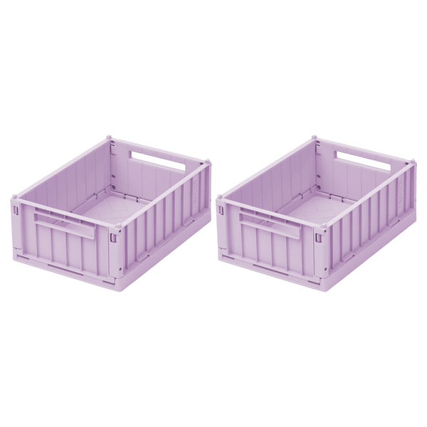 LIEWOOD Weston lille opbevaringskasse 2-pak - Light lavender - Opbevaringskasser