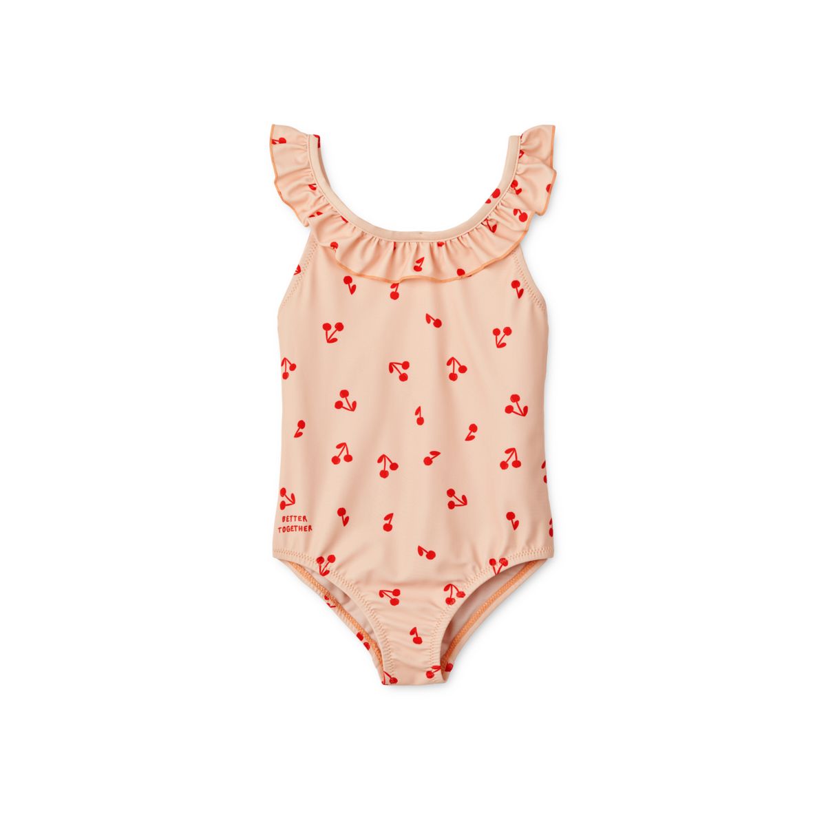 LIEWOOD Kallie Badedragt Med Print Og Flæse - Cherries / Apple blossom - Badedragt