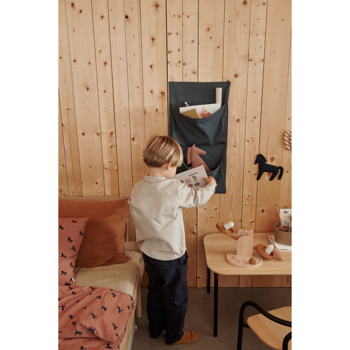 LIEWOOD Nicolo bord - Black - SPILBORD
