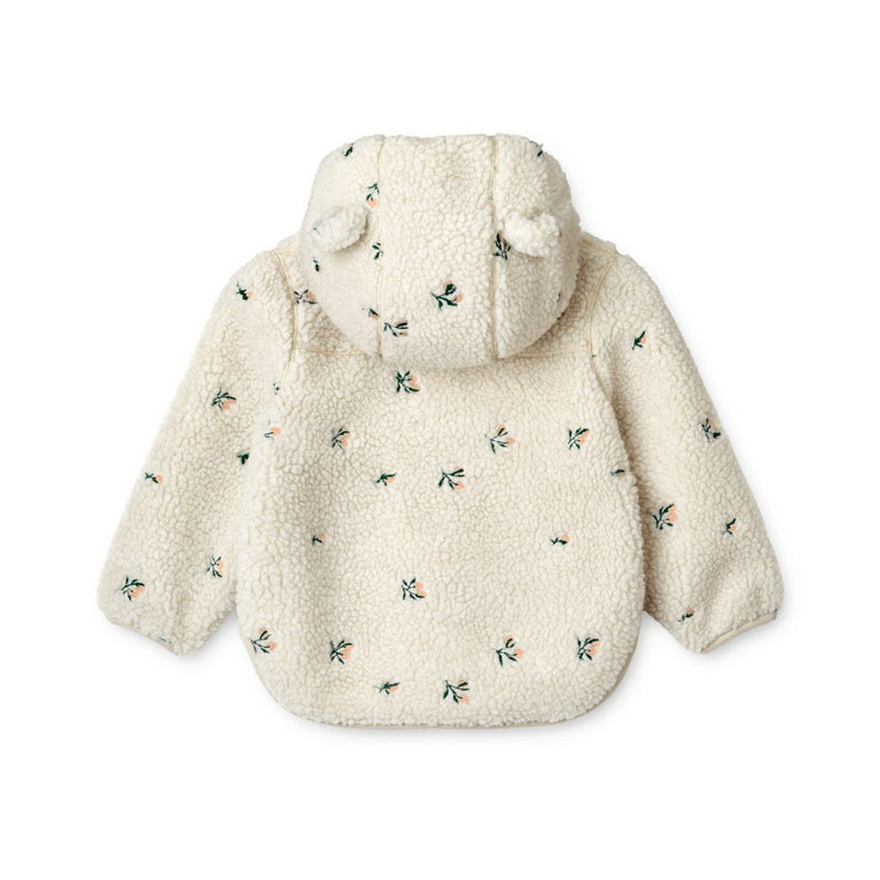 LIEWOOD Mara Teddy Jakke Med Ører - Peach / Sandy Embroidery - Jakker