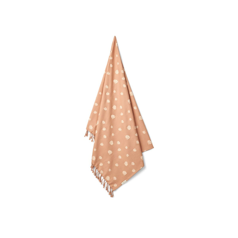 LIEWOOD Mona strandhåndklæde - Shell / Pale tuscany - Håndklæder / Vaskeklude