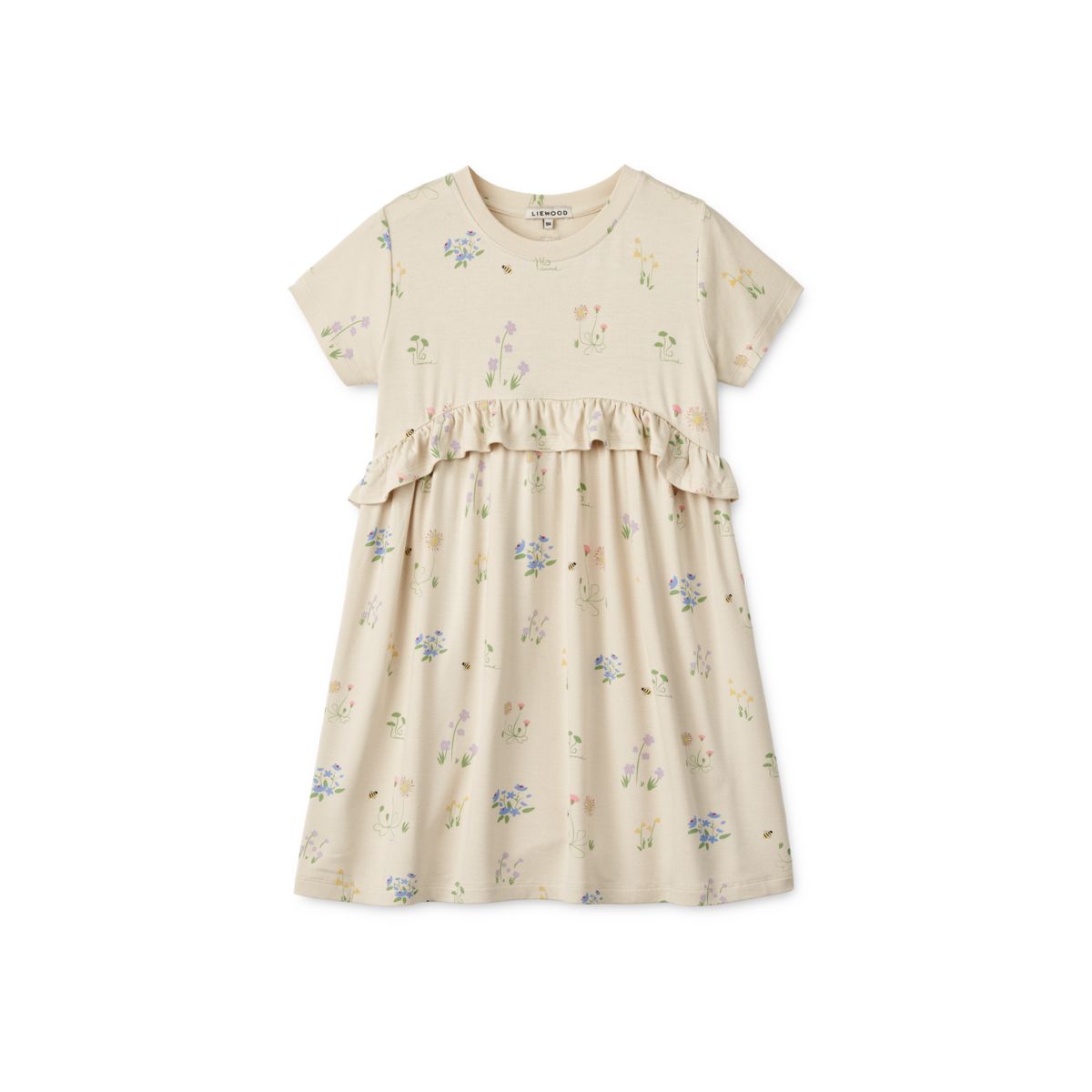 LIEWOOD Hilma T-Shirtkjole Med Print - Flora / Sandy - Kjole