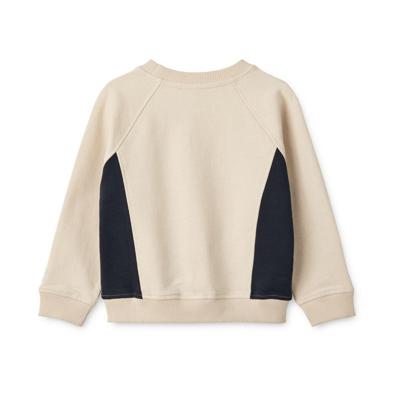 LIEWOOD Aude Sweatshirt Med Print - It comes in waves / Sandy - Sweatshirts