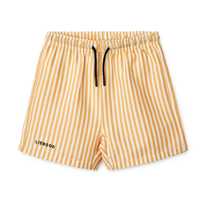 LIEWOOD Duke Stribede Badeshorts - Y/D stripe Yellow Mellow/ Creme de la creme - Badeshorts