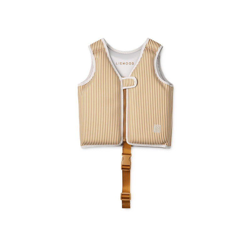 LIEWOOD Dove Badevest - Stripe: Sandy/golden caramel - Svømmevest