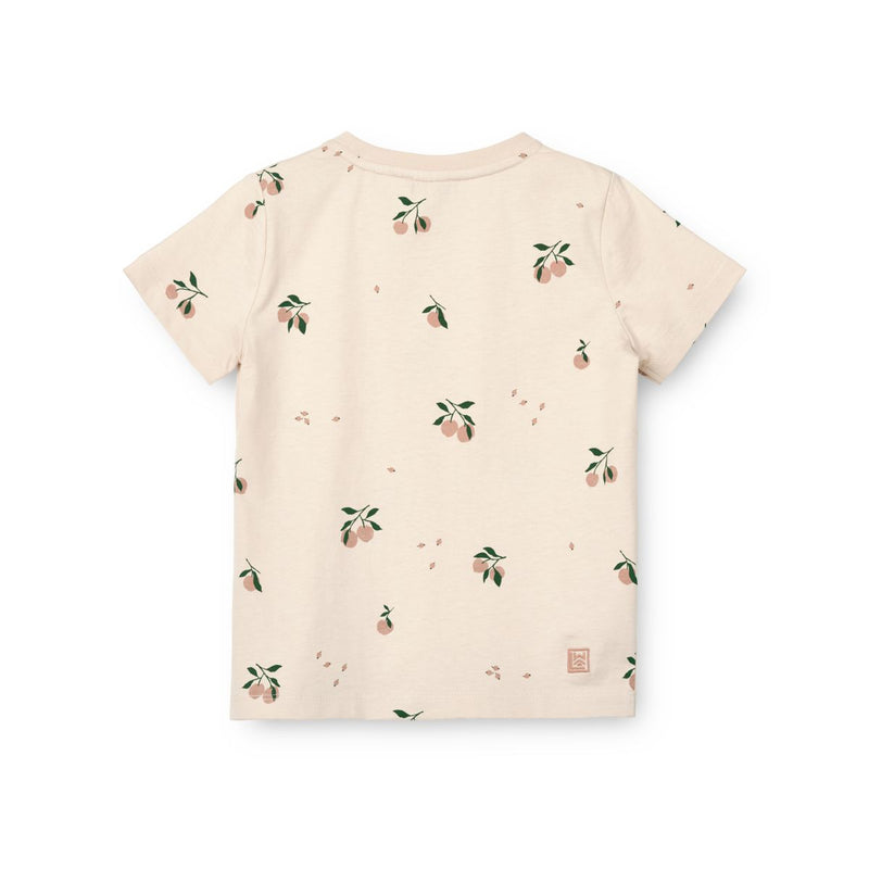 LIEWOOD Apia T-Shirt I Bomuld Med Print - Peach / Sea shell - T-shirt