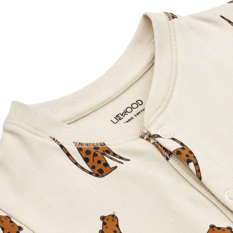 LIEWOOD Bilbao Pyjamas heldragt - Leopard / Sandy - Pyjamas Jumpsuits