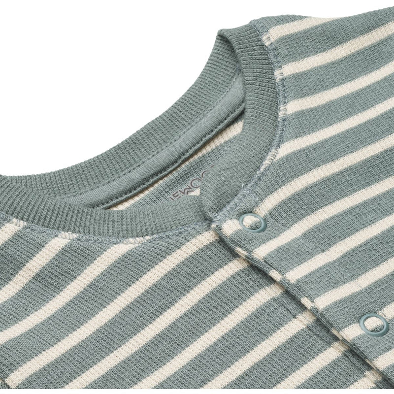 LIEWOOD Birk pyjamas jumpsuit - Y/D stripe: Blue fog / sandy - Pyjamas Jumpsuits