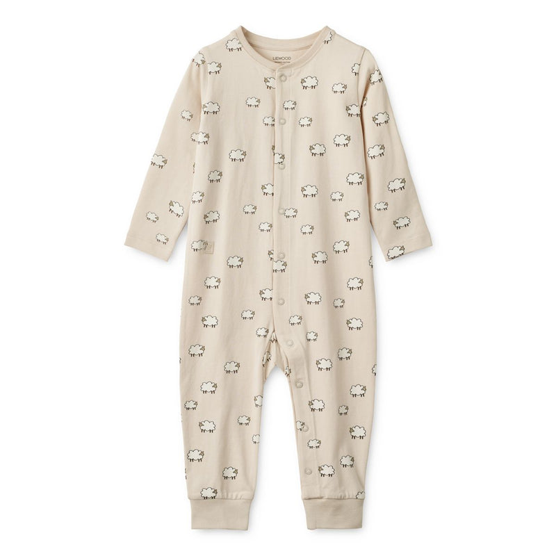LIEWOOD Birk pyjamas jumpsuit - Sheep / Sandy - Pyjamas Jumpsuits