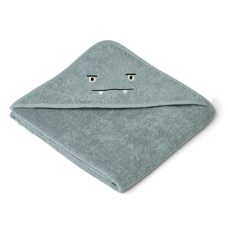 LIEWOOD Augusta juniorhåndklæde med hætte - Blue fog - Håndklæder / Vaskeklude