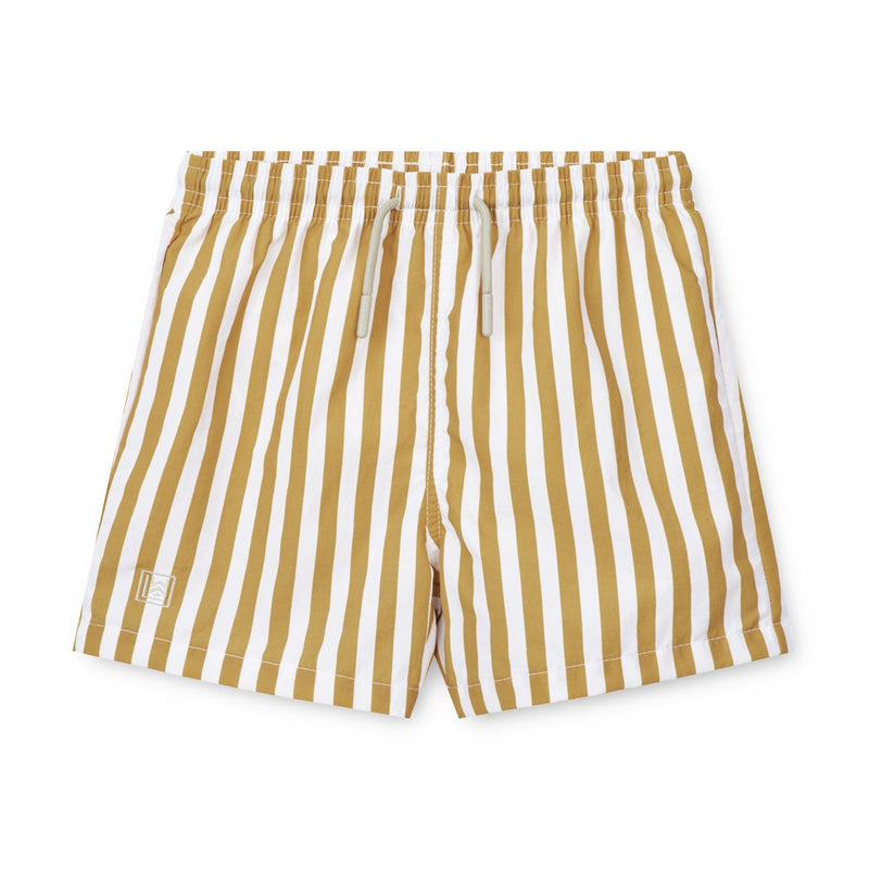 LIEWOOD Duke Badeshorts - Stripe Yellow mellow / White - Badeshorts